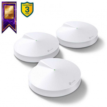 Mesh-комплект TP-LINK Deco M9 Plus (DECO M9 PLUS(3-PACK), AC2200, бесшовный, 10/100/1000BASE-TX (упа