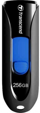 USB 3.0  256GB  Transcend  JetFlash 790  чёрный/синий