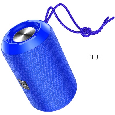 Колонка портативная HOCO HC1 Trendy, Bluetooth, 1200 мАч, 5 Вт, FM, TF, AUX, цвет: синий (1/40)