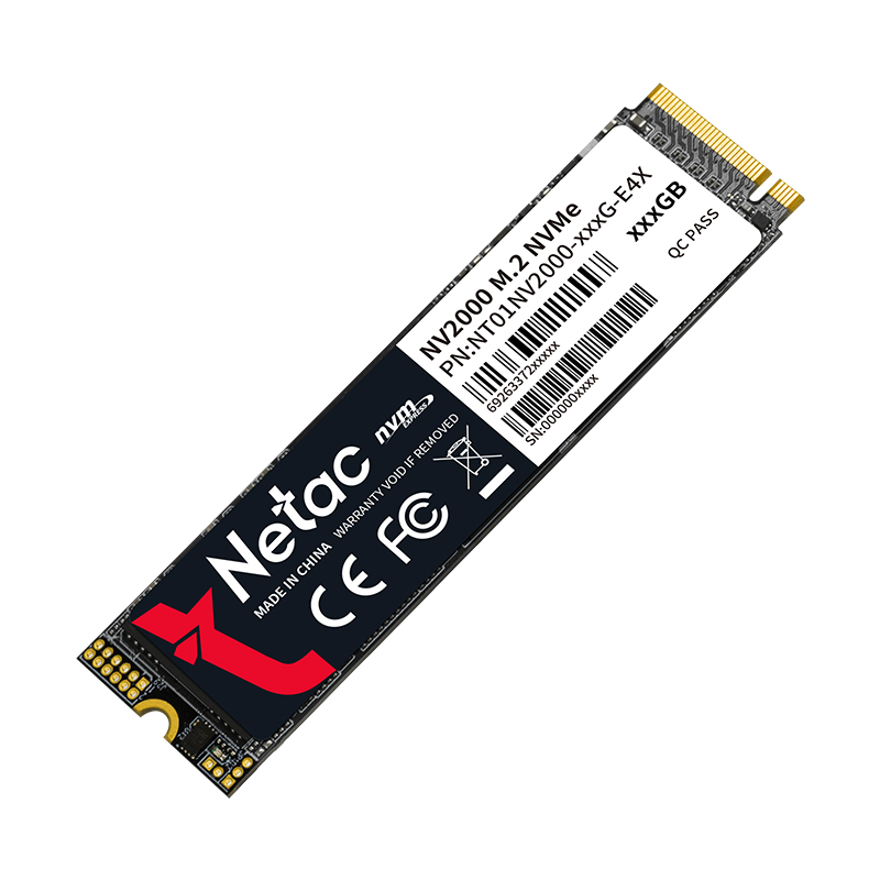 Внутренний SSD  Netac 1TB  NV2000, PCIe x4, R/W - 2500/2100 MB/s, (M.2), 2280, TLC 3D NAND