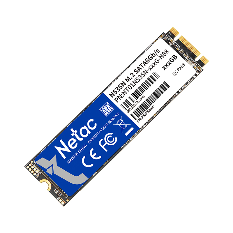 Внутренний SSD  Netac  512GB  N535N, SATA-III, R/W - 540/490 MB/s, (M.2), 2280 3D NAND