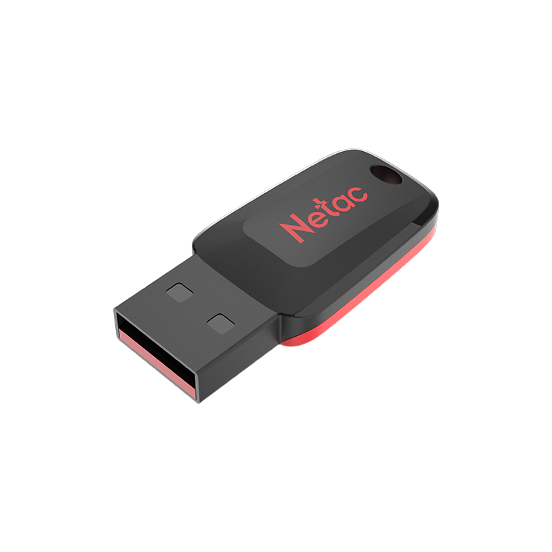 USB  64GB  Netac  U197 mini  чёрный/красный
