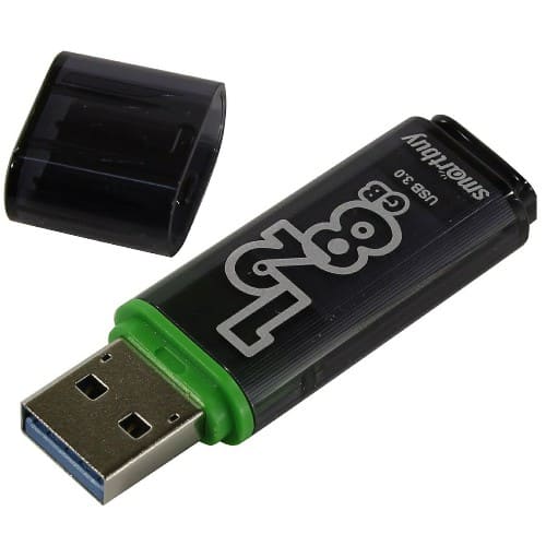 USB 3.0  128GB  Smart Buy  Glossy  темно серый