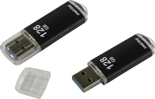 USB 3.0  128GB  Smart Buy  V-Cut  чёрный