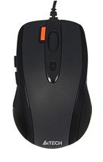 Мышь проводная A4TECH V-Track Padless N-70FX (1600dpi) USB (6but), черный (1/60)