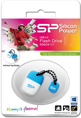 USB  32GB  Silicon Power  Touch T07  синий