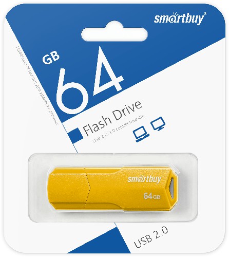 USB  64GB  Smart Buy  Clue  жёлтый