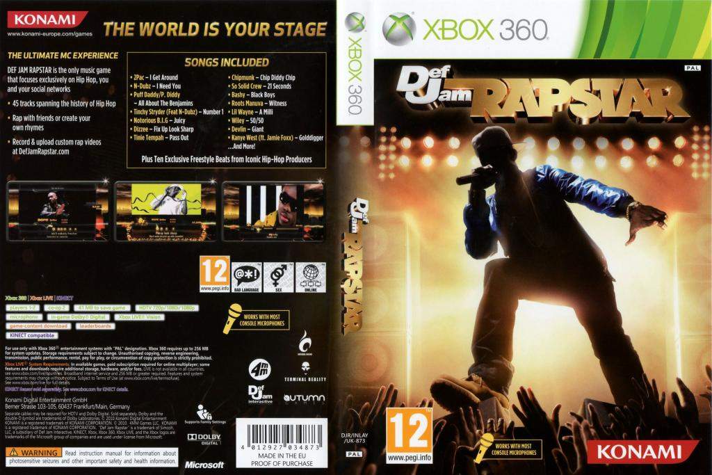 Def Jam Rapstar [Xbox 360, английская версия]