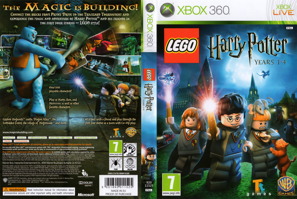 LEGO Harry Potter: Years 1-4 [Xbox 360, английская версия]