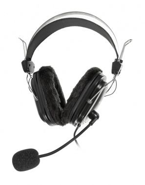 Наушники с микрофоном A4TECH HS-60 черный 2.4м мониторные оголовье