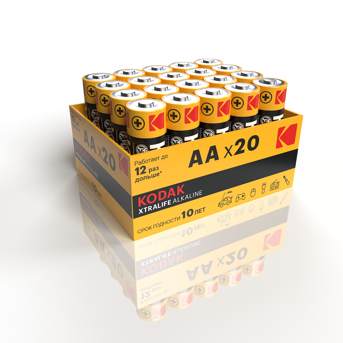 Элемент питания KODAK XTRALIFE  LR06-20 bulk XTRALIFE Alkaline (20/360)