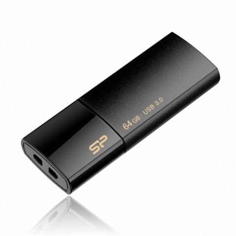 USB 3.0  64GB  Silicon Power  Blaze B05  чёрный