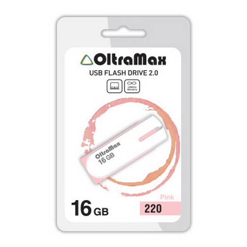 USB  16GB  OltraMax  220  розовый