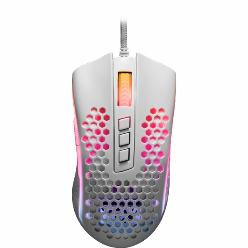 Мышь проводная REDRAGON Storm RGB,12400dpi, легкая, белый (1/28)
