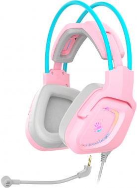 Наушники с микрофоном A4TECH Bloody G575 розовый/голубой (G575 /SKY PINK/ USB) (1/10)