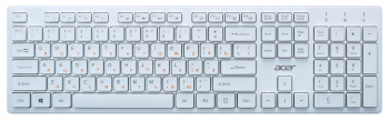 Клавиатура проводная ACER OKW123 USB, белый (1/20)
