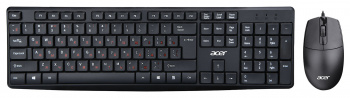 Комплект проводной Клавиатура + Мышь ACER OMW141 клав:черный мышь:черный USB (1/20)