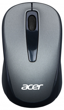 Мышь Acer OMR134 серый оптическая (1000dpi) беспроводная USB для ноутбука (3but)