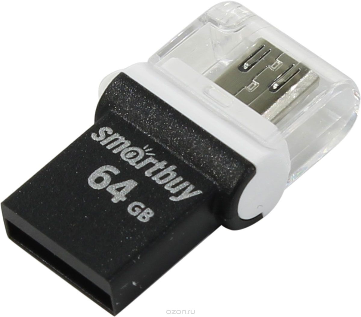 USB  64GB  Smart Buy  Poko  OTG  чёрный