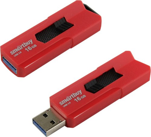 USB 3.0  16GB  Smart Buy  Stream  красный