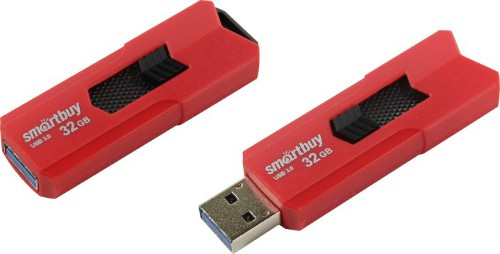 USB 3.0  32GB  Smart Buy  Stream  красный