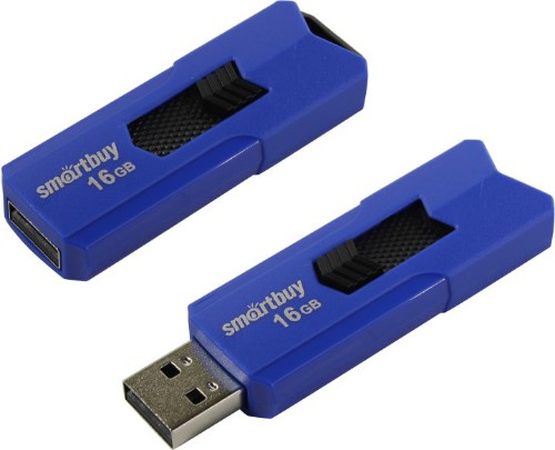 USB  16GB  Smart Buy  Stream  синий