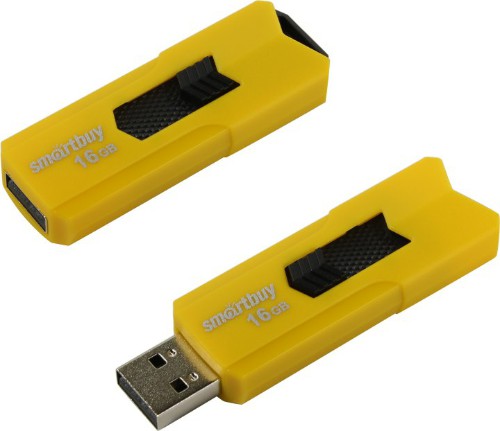 USB  16GB  Smart Buy  Stream  жёлтый