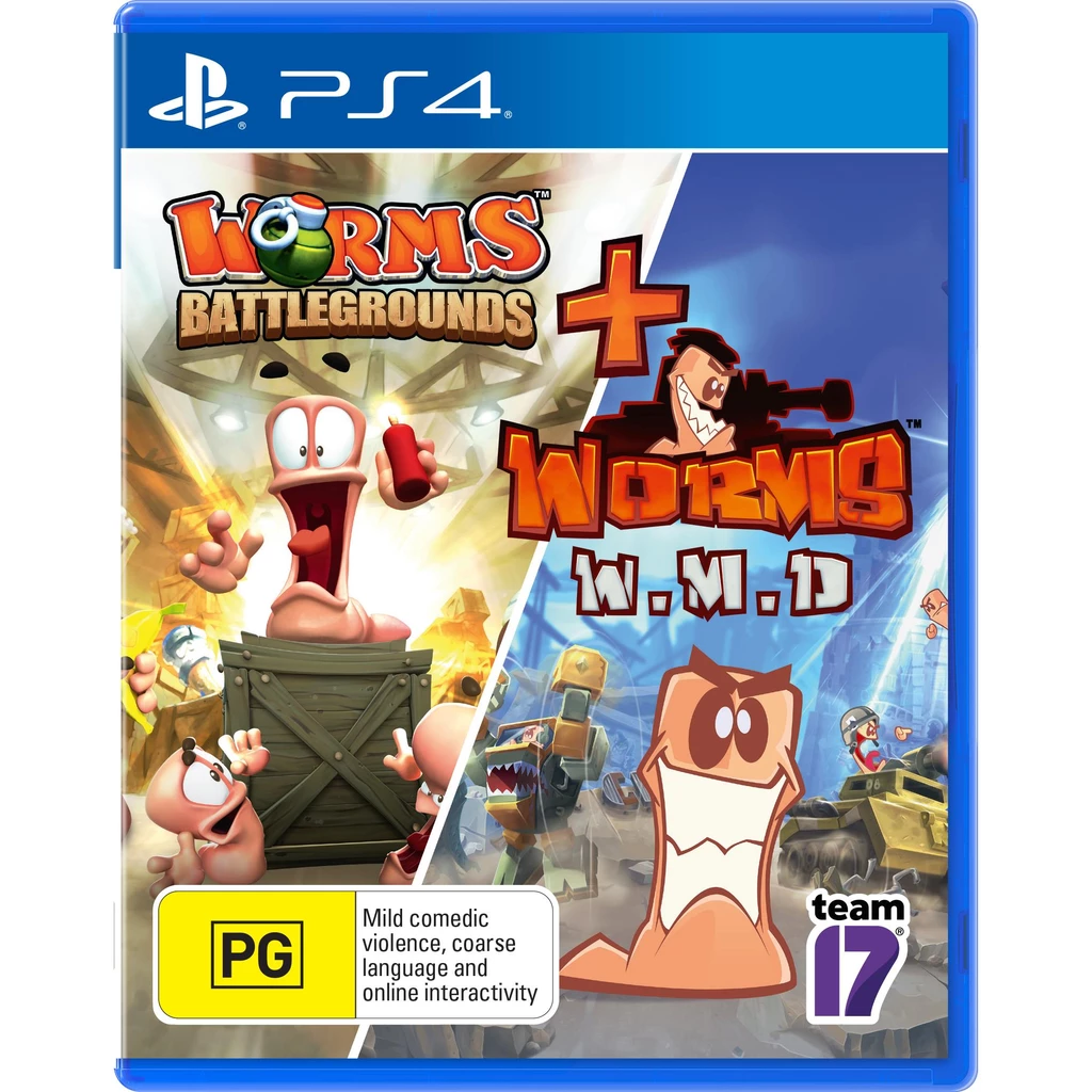 Worms Battlegrounds + Worms W.M.D [PS4, английская версия/русские субтитры]