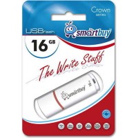 USB  16GB  Smart Buy  Crown   белый