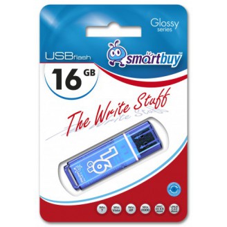 USB  16GB  Smart Buy  Glossy  синий