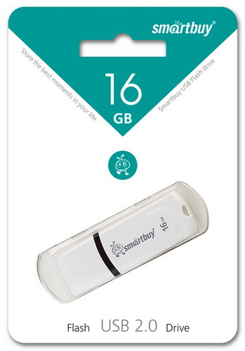 USB  16GB  Smart Buy  Paean  белый