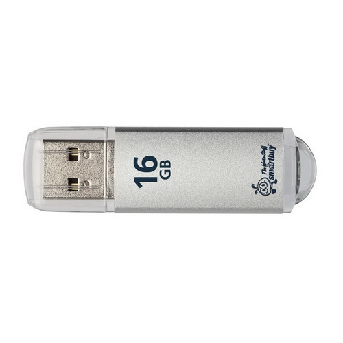USB  16GB  Smart Buy  V-Cut  серебро