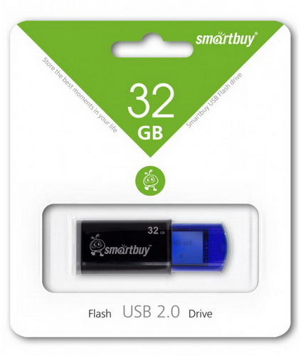 USB  32GB  Smart Buy  Click  синий