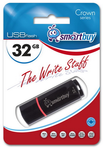 USB  32GB  Smart Buy  Crown  чёрный