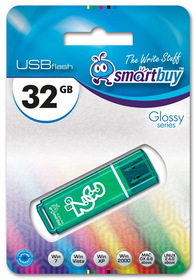 USB  32GB  Smart Buy  Glossy  зелёный