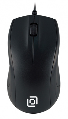 Мышь проводная оптическая Oklick 185V2, (1000dpi), USB(2but), черный