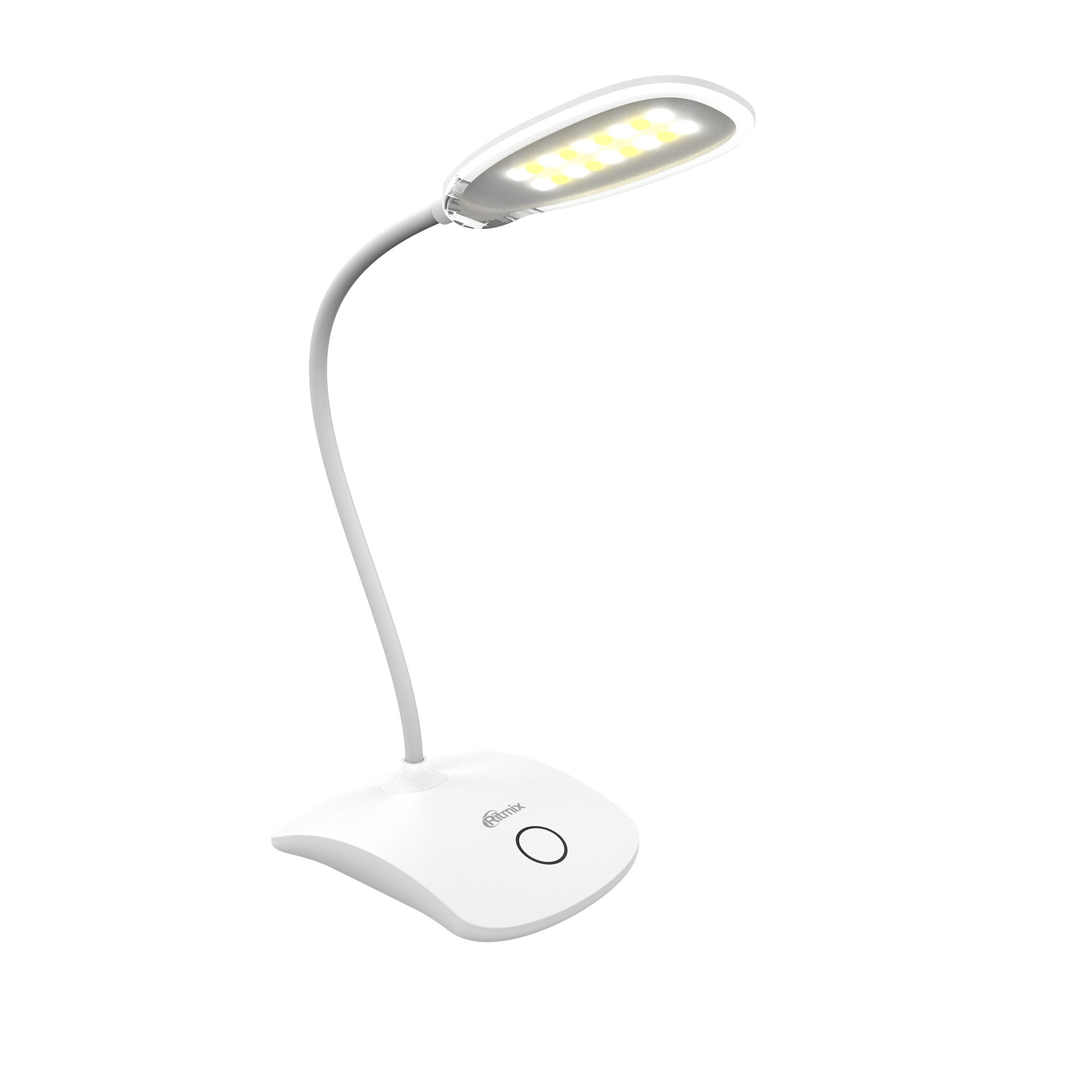 Светильник светодиодный RITMIX настольный LED-410C White, 18 LED, 4Вт, 200лм, ССТ:3000К/4500К/6000К,