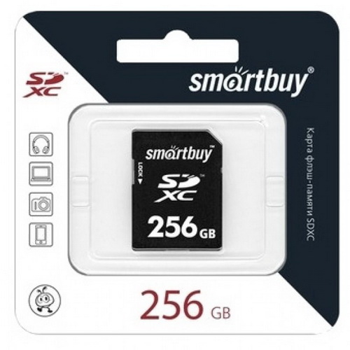 MicroSDXC  256GB  Smart Buy Class 10 UHS-I + SD адаптер