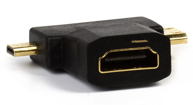 Адаптер SMART BUY HDMI F-miniHDMI M-microHDMI M (1/1000)