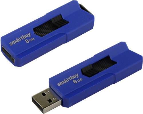 USB  8GB  Smart Buy  Stream  синий