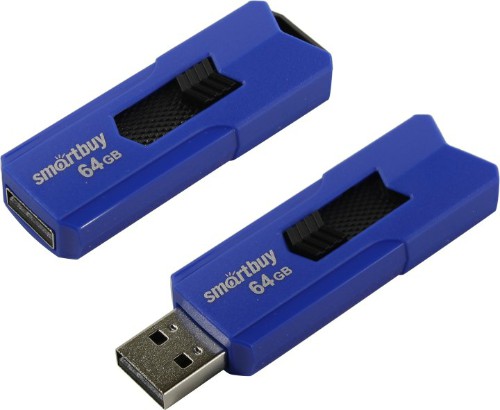 USB  64GB  Smart Buy  Stream  синий