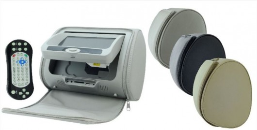 INTRO CDH-72 GR монитор 7" в подголовник DVD комплект 2 шт серый