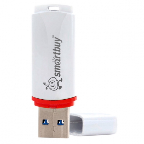 USB  64GB  Smart Buy  Crown  белый