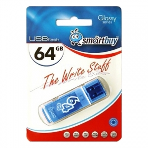 USB  64GB  Smart Buy  Glossy  синий