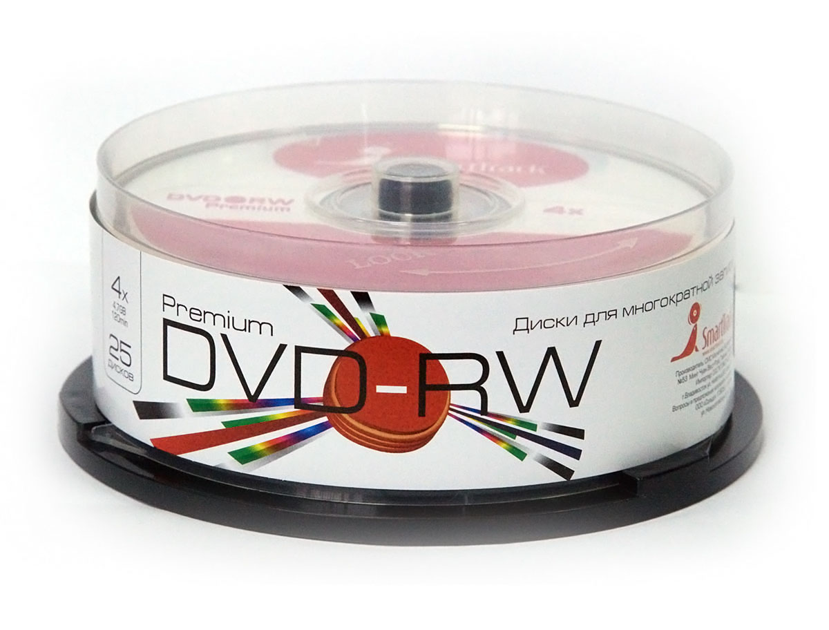 Диск ST DVD-RW 4.7 GB 4x CB-25 (250)