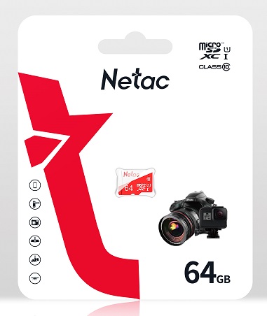 MicroSD  64GB  Netac  P500  Eco  Class 10 UHS-I без адаптера