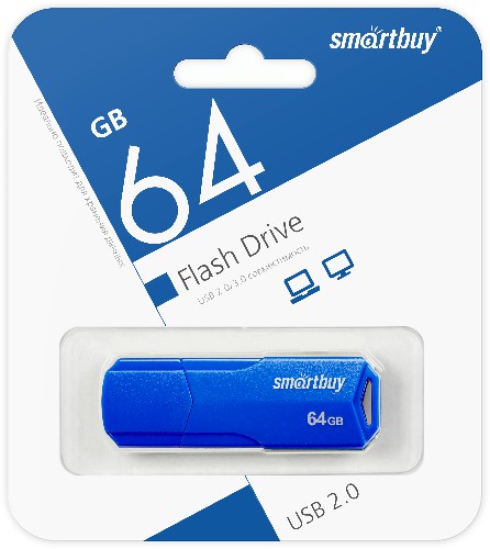 USB  64GB  Smart Buy  Clue  синий