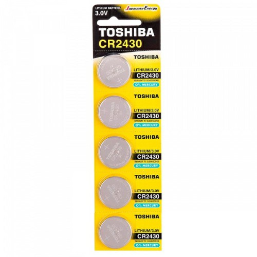 Элемент питания TOSHIBA CR 2430 BL5  (5/100/12000)