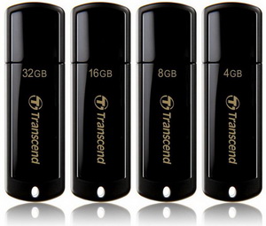 USB  4GB  Transcend  JetFlash 350  чёрный