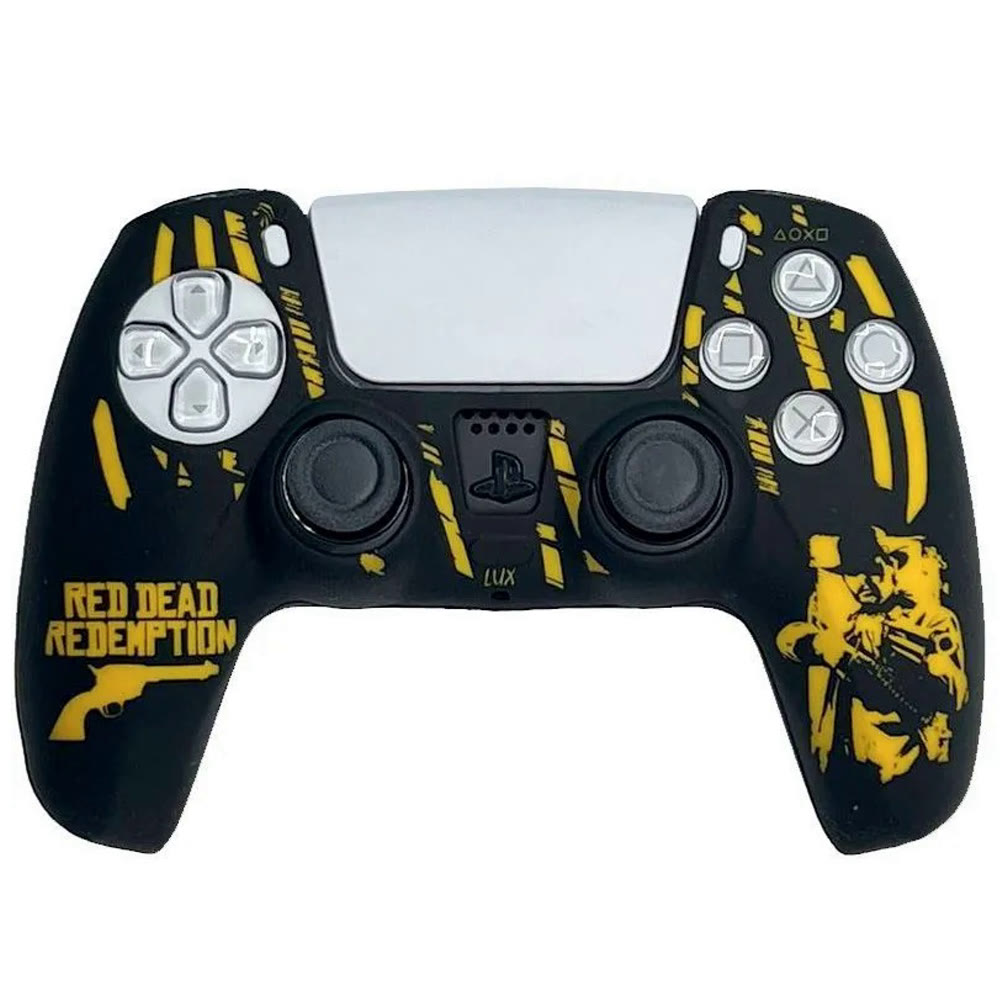 Чехол защитный PS5 Silicone Case for Controller Red Dead Redemption (black-yellow)